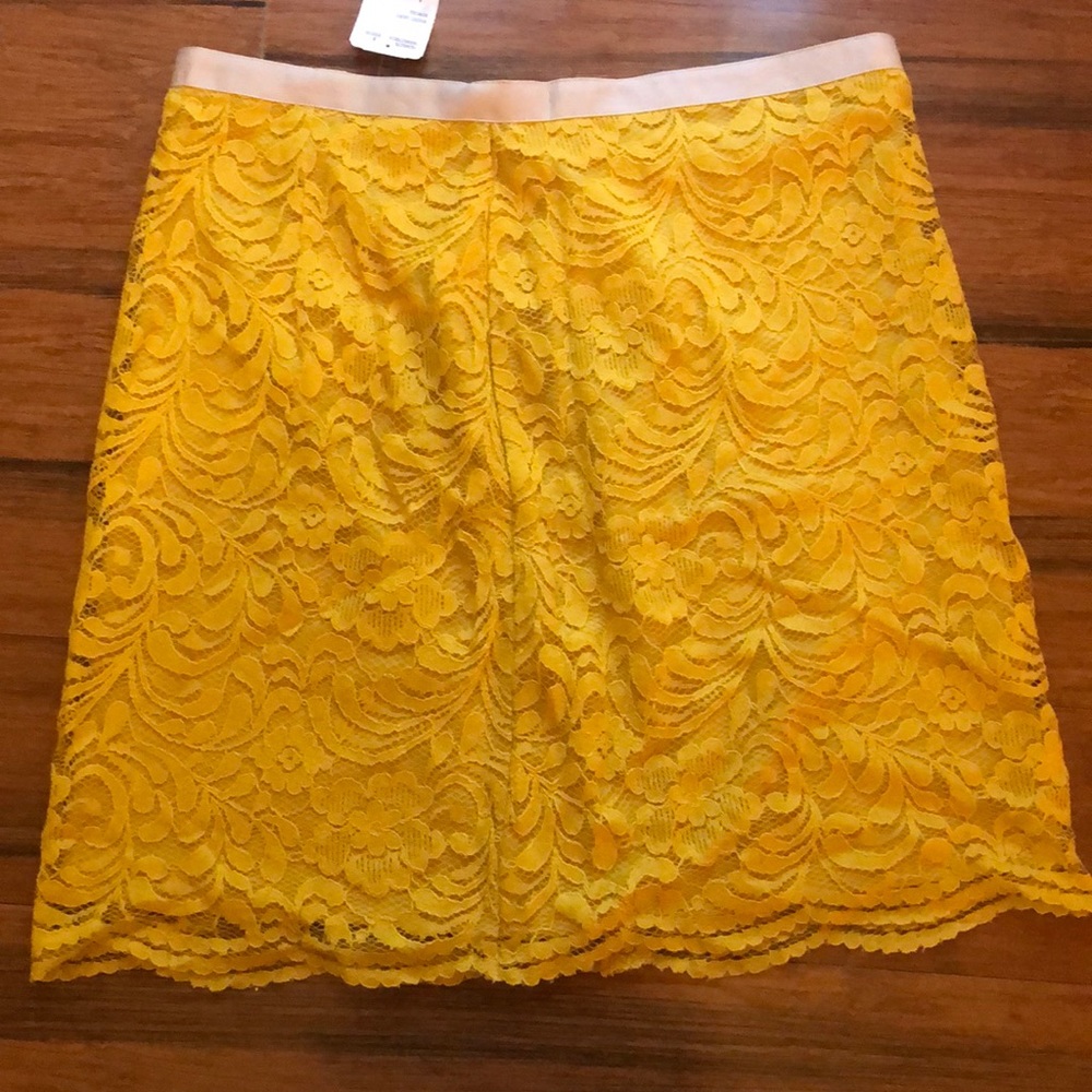 Mustard Yellow lace skirt